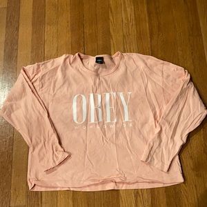 Obey long sleeve tee size medium